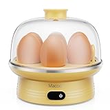 Macook Eierkocher für 1-7 Eier, Computergesteuerte Kontrolle, Egg Boiler mit LED Touchscreen,...