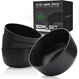 HILDE HOME SPACE® ♻️ Müslischalen 4er Set | Bowl Schüsseln aus recyceltem Kunststoff | Groß 1000ml |...