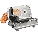Brotschneidemaschine | Edelstahlklinge Ø190 mm | Schneidestärke 0-15 mm | Brotschneider | Bread Slicer |...
