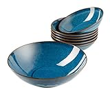 MÄSER 931947 Serie Ossia 7-teiliges Bowl Set aus Keramik, 1 Schüssel groß und 6 Schalen für Salat, Müsli,...