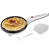 Crepes Maker | Cool-Touch-Griff | Antihaftbeschichtung | 20 cm Durchmesser | Creperie | Crepes Maschine |...
