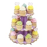 MengH-SHOP Tortenständer 3 Etagen Cupcake Ständer Muffin Ständer aus Karton für Hochzeit Party Geburtstag Baby...