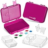 My Vesperbox – Len - Bento Box Kinder - Lunchbox mit 4+2 Fächern - extrem robust – Brotdose – Brotbox ideal...