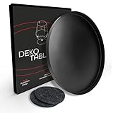 DREIBERG® Deko Tablett rund Ø 30cm Schwarz | Dekoteller | Dekotablett aus Metall | Design Dekoteller