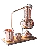 Dr. Richter® Destille 2 Liter Modell Kalif mit Aromakorb, Thermometer und Spiritusbrenner (Aktuelles Modell;...