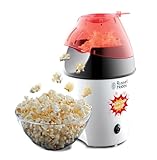 Russell Hobbs Popcornmaschine [Testsieger] Fiesta (Heißluft Popcorn Maker, ohne Fett & Öl, inkl. Mais...
