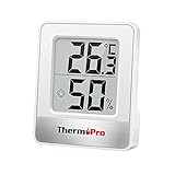 ThermoPro TP49 digitales Mini Thermo-Hygrometer Thermometer Hygrometer innen Temperatur und...
