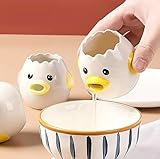 VSREI Eiertrenner Huhn, Eiertrenner Keramik, Egg Yolk Separator, Eiertrenner Küken Lustig für Küche, Bäckerei,...