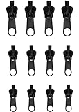 12 Stück Reißverschluss-Reparaturset Metall Universal Instant Fix Zipper Repair Kit Ersatz Zip Slider Zähne...