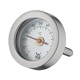 WMF Vitalis Thermometer, Ersatzteil für Dampfgarer Glasdeckel rechteckig, Thermometer Küche, Cromargan Edelstahl...