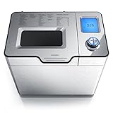 Arendo - Brotbackautomat inkl. automatisches Zutatenfach - Brotbackmaschine - 25 Programme - glutenfreies Backen...