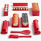 Virklyee Sushi Maker Kit 10 Stück DIY Sushi Set 5 Formen Sushi Maker Set Für Anfänger Easy Sushi Maker Einfach...