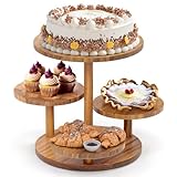 HURZMORO Etagere 4 Etagen für 50 Cupcakes, Ständer für Desserts, Kuchen, Donuts,Obst Etagere und Brezelständer...
