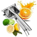 com-four® Zitruspresse aus rostfreiem Edelstahl - Saftpresse für Zitronen, Orangen, Limetten, Granatäpfel -...