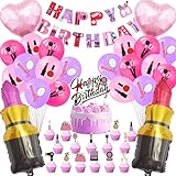 48 Pcs Spa Party Decorations,Makeup Geburtstagsdeko Beinhaltet Spa Party Luftballons,Spa Happy Birthday...