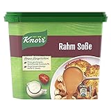 Knorr Rahm Soße leckere hellbraune Sauce ohne geschmacksverstärkende Zusatzstoffe 238 g