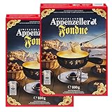 Fondue-Käse 'Appenzeller' - 2x800g würziger, aromatischer Käse aus der Schweiz als cremiges Fondue