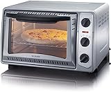 SEVERIN Back- und Toastofen, mobiler Backofen für Pizza, Aufläufe, Kuchen, Brötchen etc., Toaster Ofen mit 1.500...