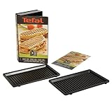Tefal Snack Collection Box| XA8003 | mit 2 Panini-Grillplatten + Rezeptbuch | kompatibel mit Tefal XA800312 Snack...