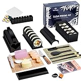 21-in-1-Sushi-Herstellungs-Set, Deluxe-Edition, Sushi-Maker-Set mit kompletten 14 Formen, Easy Home DIY Sushi-Kit...