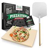 Pizza Divertimento - DAS ORIGINAL - Pizzastein für Backofen & Gasgrill – inkl. Pizzaschieber – Vergleich.org...