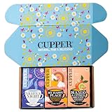 Cupper Bio Tee Set 'Neuheiten', Tee Geschenkset, Früchtetee, Kräutertee, drei verschiedene Sorten, 60...