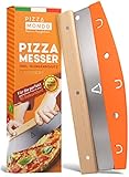Pizza Mondo® Pizzaschneider - Profi Pizzamesser (Pizza Cutter) effektiver als Pizzaroller | Premium Pizza...