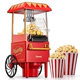 Popcornmaschine, Reemix Popcorn Maker für Zuhause, 2 Minuten schnelles,Fat Free,Oil-Free, leistungsstarke 1200...