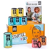 Just Spices Starter Set mit Spice Guide I Große Box mit 8 Gewürzen und Heft mit Anleitung, Tipps und Inspiration...